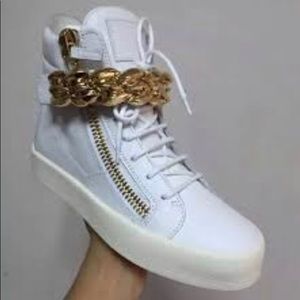 New Giuseppe Zanotti Calf Leather High Tops US7
